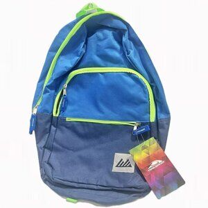Trailmaker Backpack Classic Blue with Green Yellow Straps & Zipper NWT